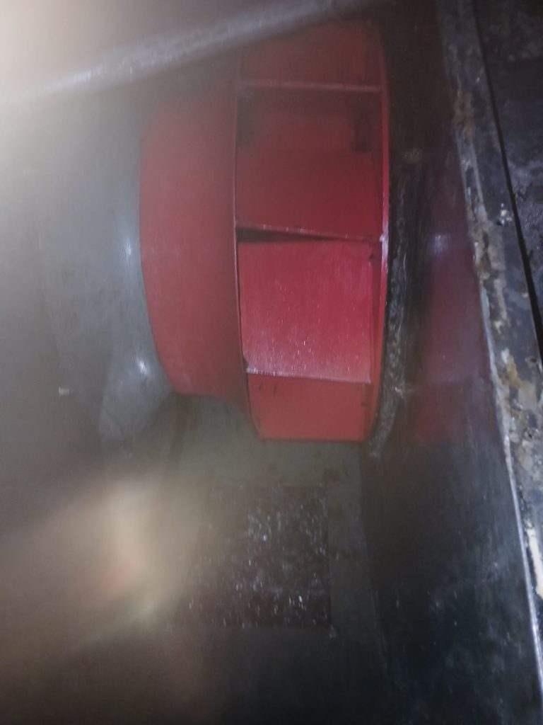 Extractor después de limpieza